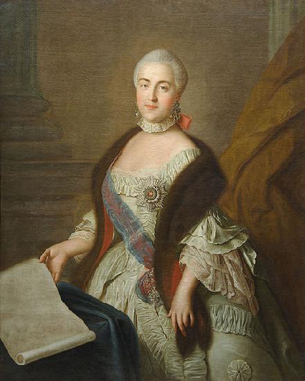 Ivan Argunov Portrait of Grand Duchess Catherine Alexeyevna oil painting picture